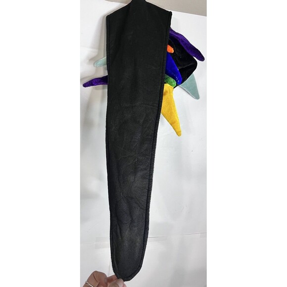CIRQUE DU SOLEIL Jester Hat Dragon Tail Souvenir Black Spikes Plush Coplay - Picture 7 of 7